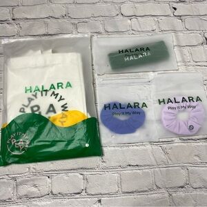 Halara accessories bundle of four pieces tote bag and hair NEW